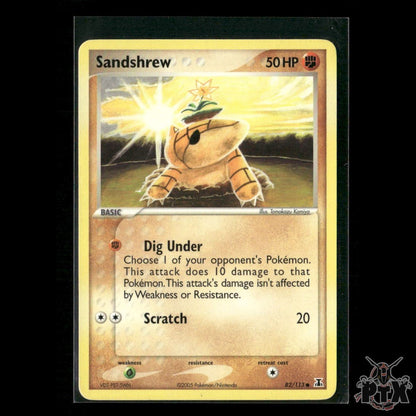 Sandshrew 82/113 EX Delta Species LP Pokemon