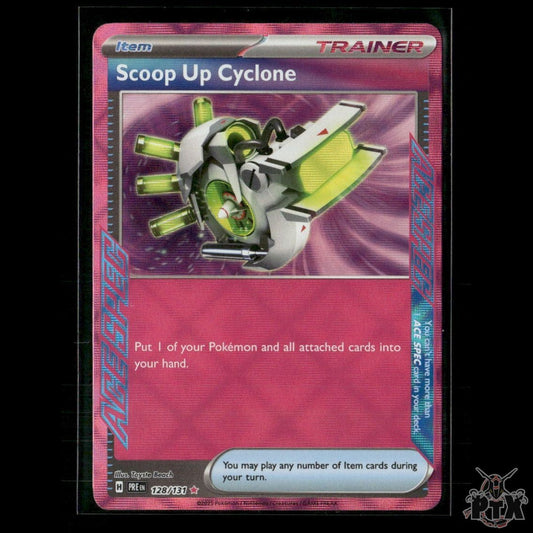 Scoop Up Cyclone 128/131 SV: Prismatic Evolutions NM Pokemon 2025