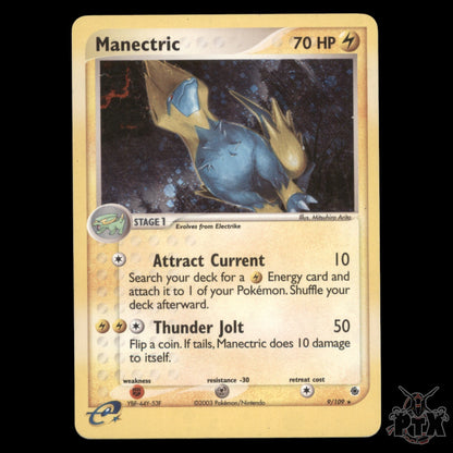 Manectric Holo #9/109 EX Ruby & Sapphire LP/MP Pokemon 2003