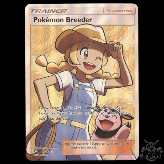Pokemon Breeder #73/73 Shining Legends NM/LP Pokemon 2017