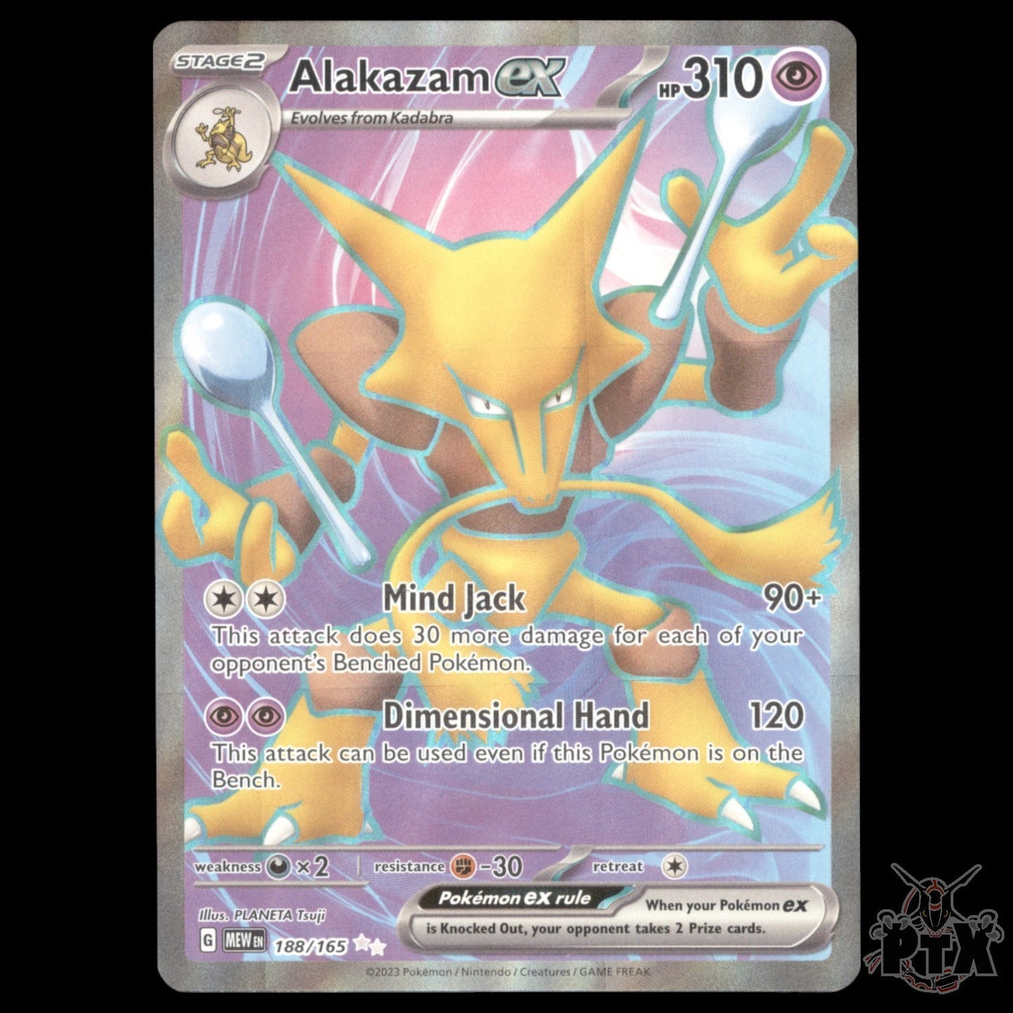 Alakazam ex #188/165 Scarlet & Violet 151 NM/Near Mint Pokemon 2023