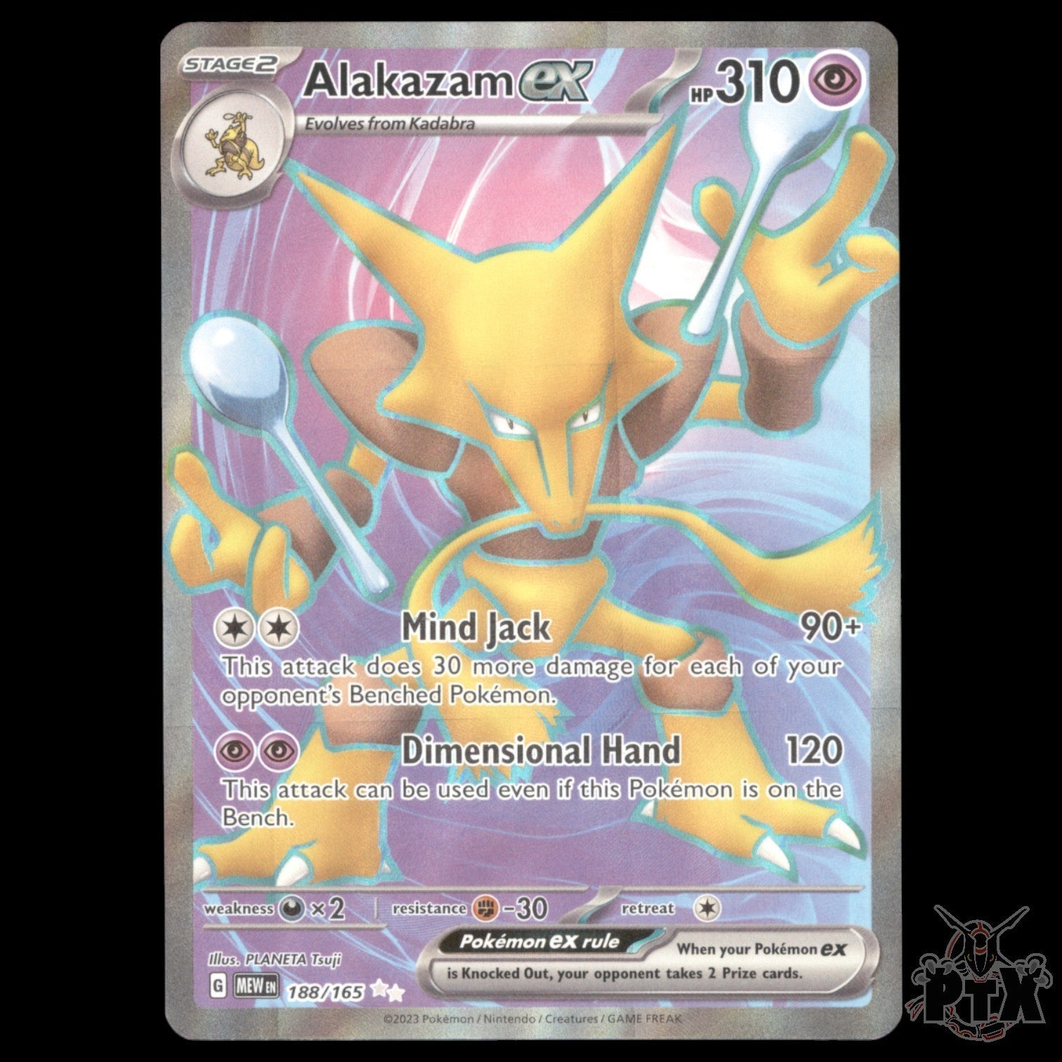 Alakazam ex #188/165 Scarlet & Violet 151 NM/Near Mint Pokemon 2023