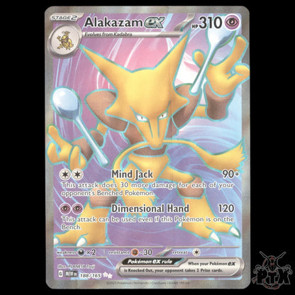 Alakazam ex #188/165 Scarlet & Violet 151 NM/Near Mint Pokemon 2023