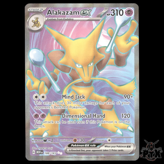 Alakazam ex #188/165 Scarlet & Violet 151 NM/Near Mint Pokemon 2023