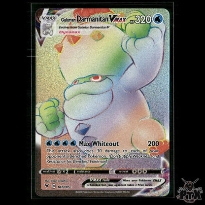 Galarian Darmanitan VMAX (Secret) 187/185 SWSH04: Vivid Voltage NM Pokemon
