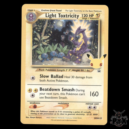 Light Toxtricity #SWSH137 Sword & Shield Promo NM/Near Mint Pokemon 2021