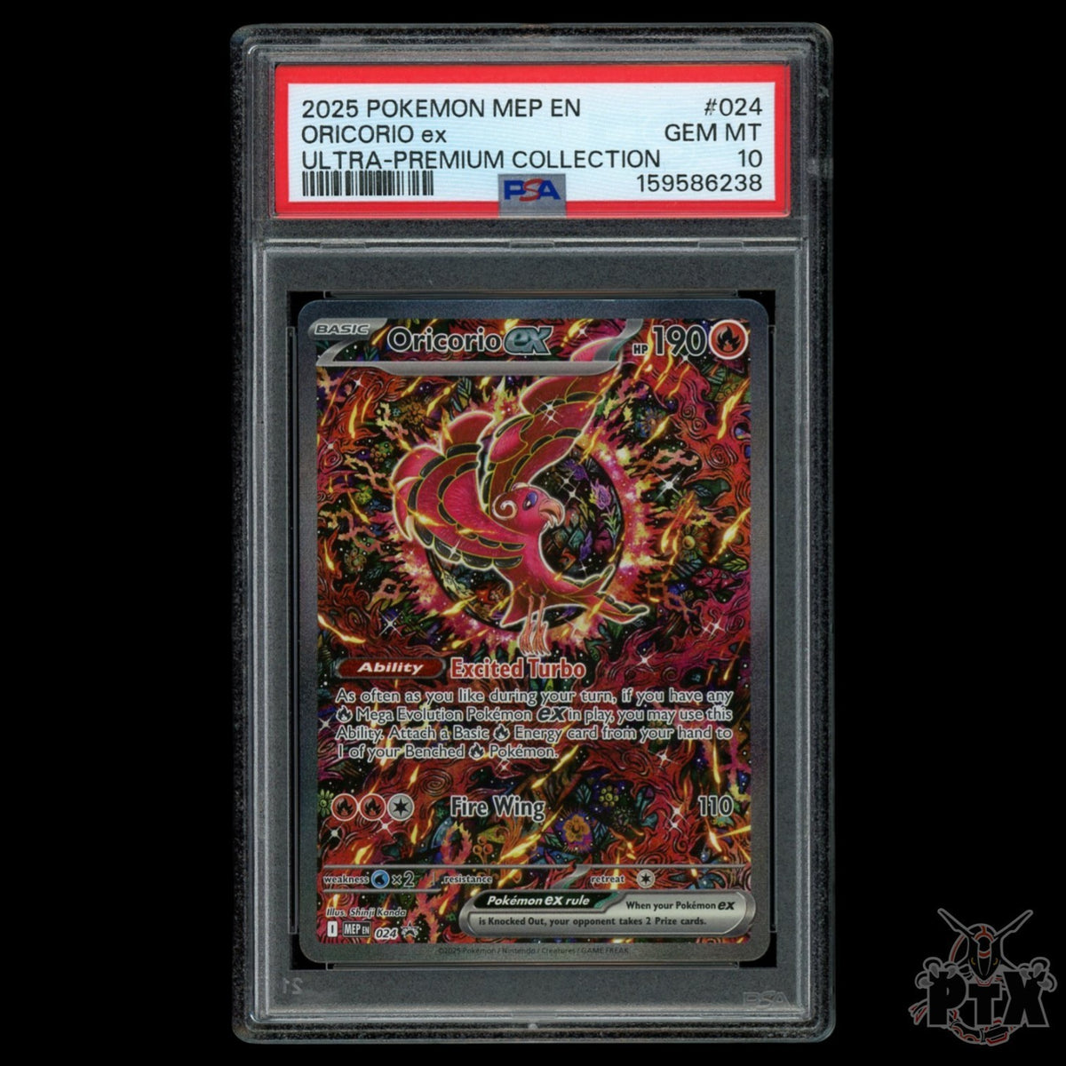 Oricorio ex 024 PSA 10 Mega Evolution Promo Pokemon 2025
