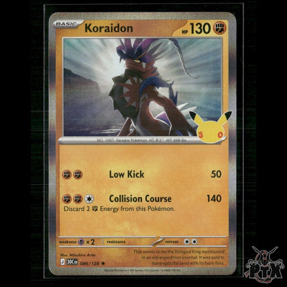 Koraidon 086/128 ME: 30th Celebration NM Pokemon