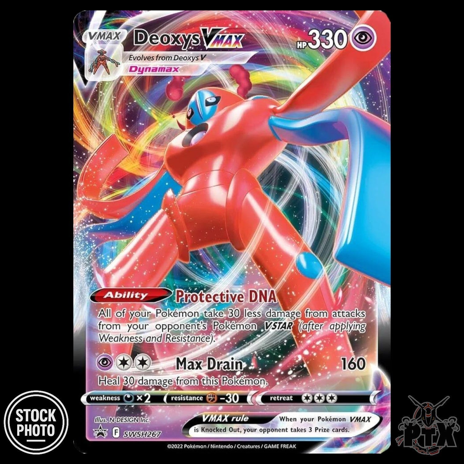Deoxys VMAX #SWSH267 Sword & Shield Promo NM/Near Mint Pokemon 2022