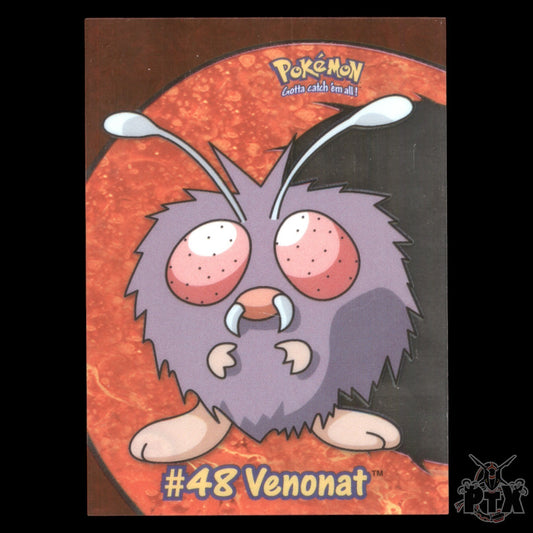 Venonat #48 PC6 Topps Clear Card TV Animation Pokemon 2000