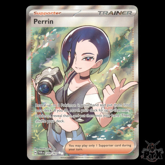 Perrin #209/167 Twilight Masquerade NM/Near Mint Pokemon 2024