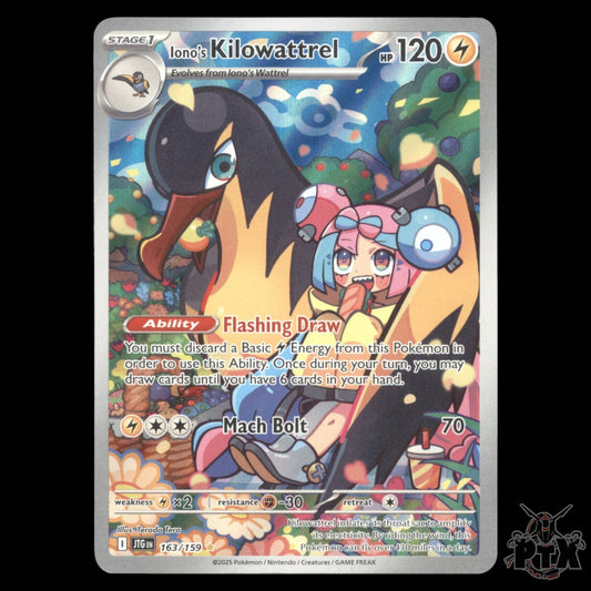 Iono's Kilowattrel #163/159 Journey Together NM/Near Mint Pokemon 2025