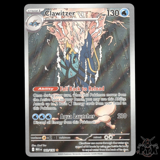 Clawitzer #141/132 Mega Evolution NM/Near Mint Pokemon 2025