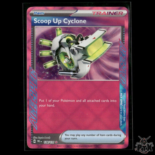 Scoop Up Cyclone 128/131 SV: Prismatic Evolutions NM Pokemon 2025