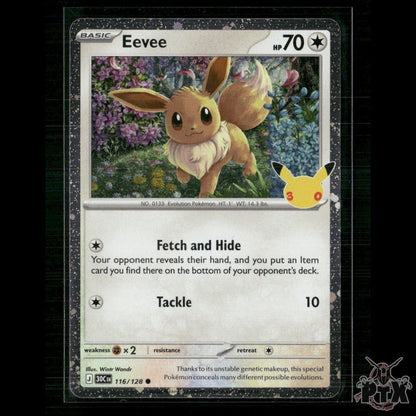 Eevee 116/128 ME: 30th Celebration NM Pokemon