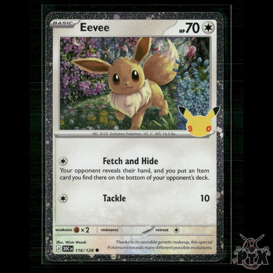 Eevee 116/128 ME: 30th Celebration NM Pokemon