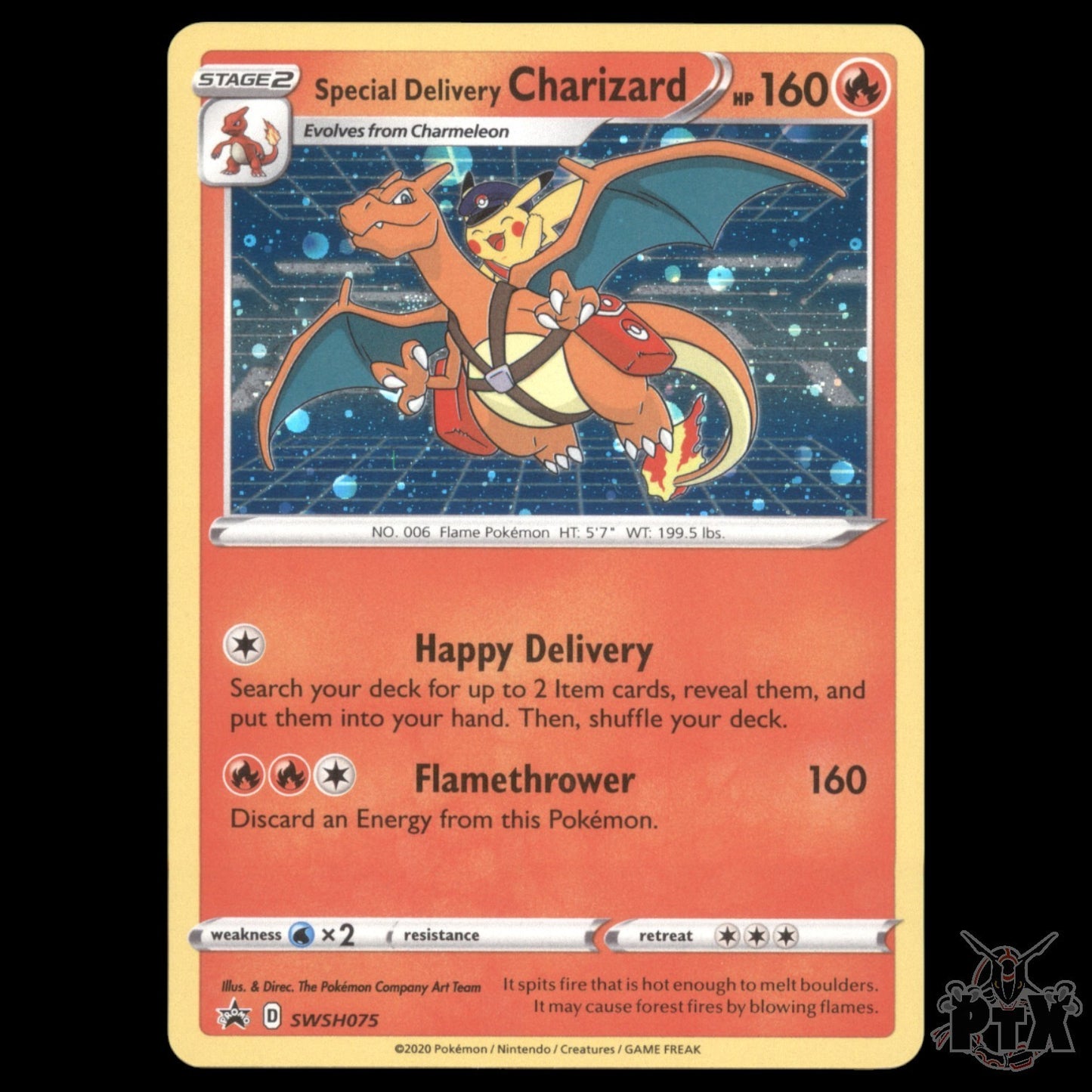 Special Delivery Charizard #SWSH075 Sword & Shield Promo NM/Near Mint Pokemon