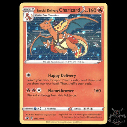 Special Delivery Charizard #SWSH075 Sword & Shield Promo NM/Near Mint Pokemon