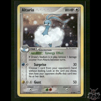 Altaria Holo 2/108 Power Keepers LP Pokemon