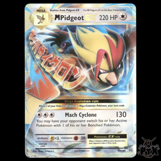 M Pidgeot EX #65/108 XY Evolutions NM/Near Mint Pokemon 2016