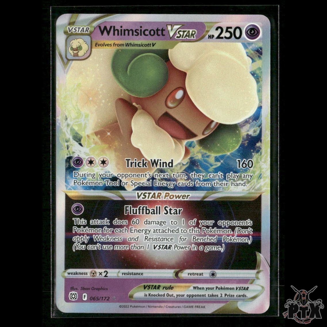 Whimsicott VSTAR 065/172 SWSH09: Brilliant Stars NM Pokemon