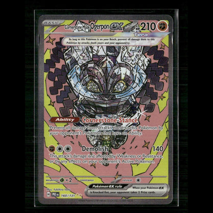 Cornerstone Mask Ogerpon ex 160/131 SV: Prismatic Evolutions NM Pokemon