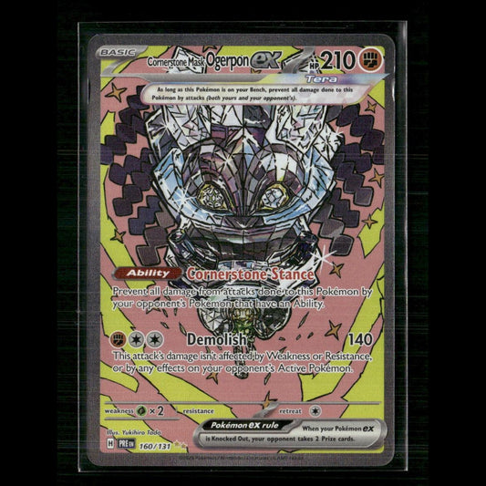 Cornerstone Mask Ogerpon ex 160/131 SV: Prismatic Evolutions NM Pokemon