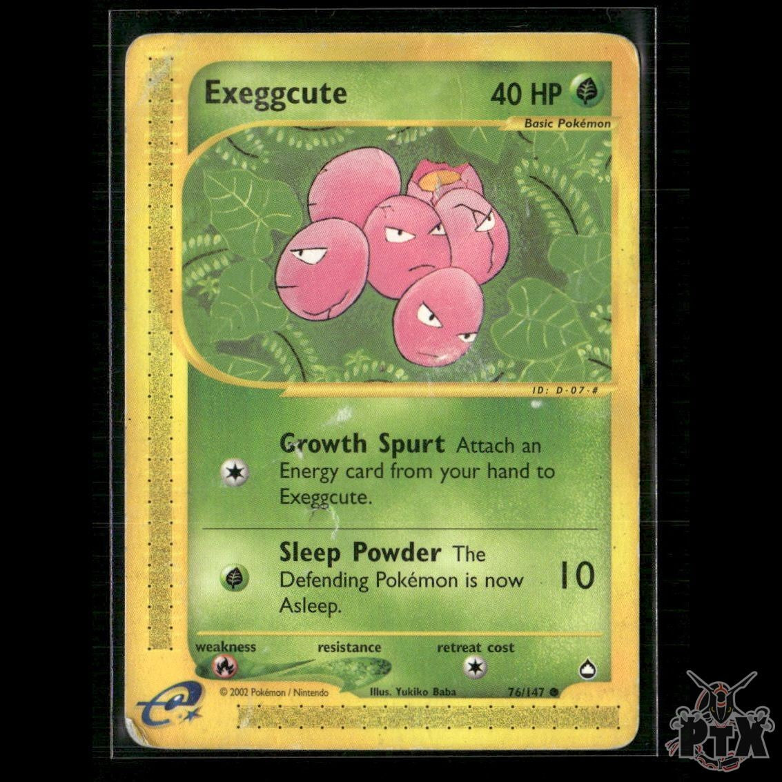Exeggcute 76/147 Aquapolis HP Pokemon