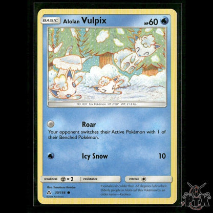 Alolan Vulpix 30/156 SM - Ultra Prism NM Pokemon