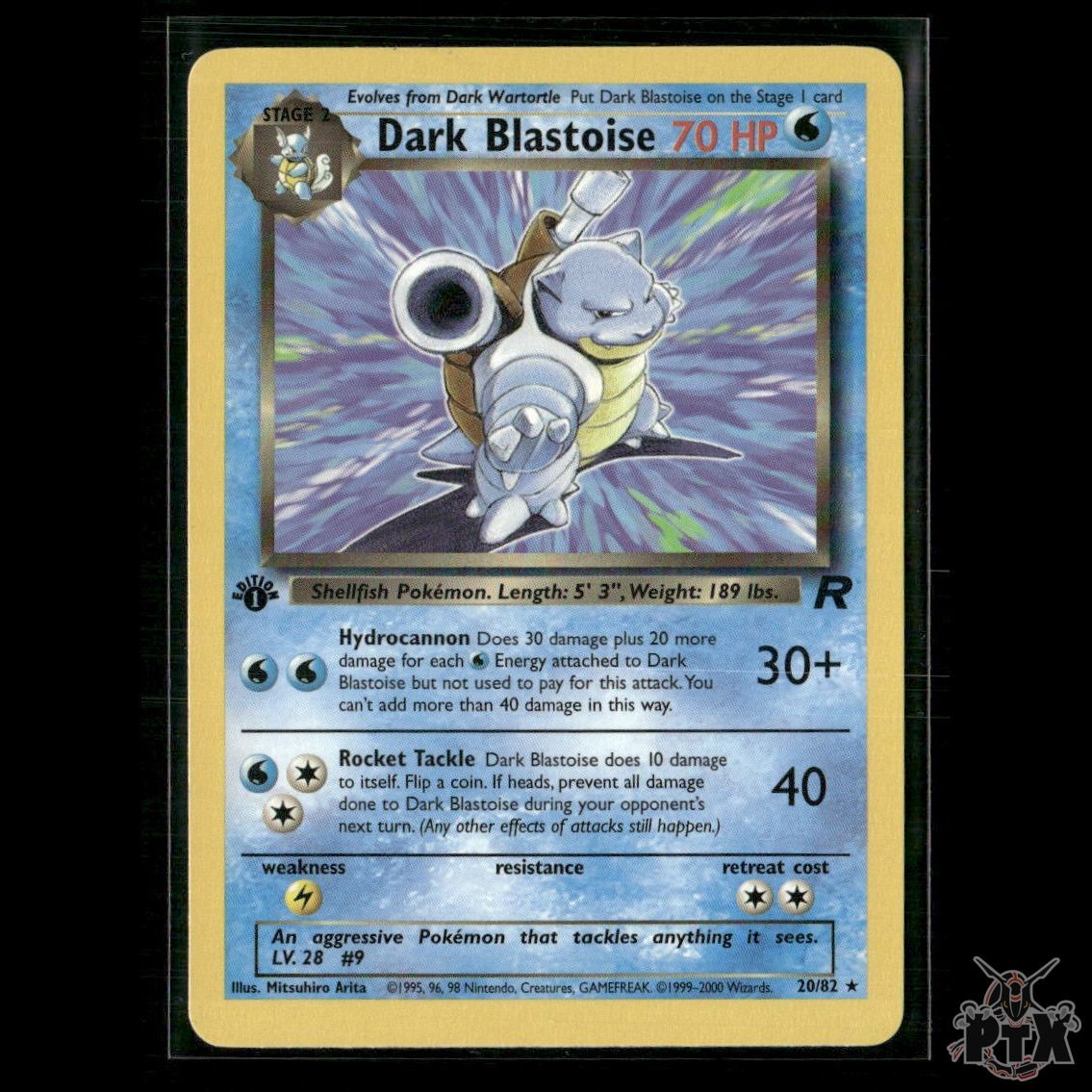 Dark Blastoise 20/82 1st Edition Team Rocket NM Pokemon
