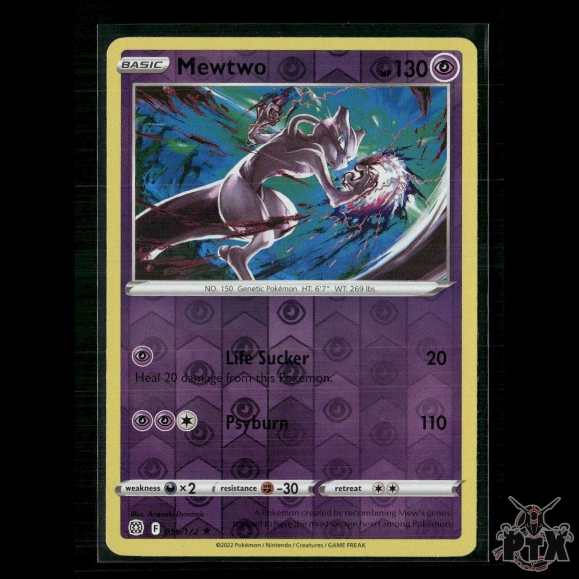 Mewtwo 056/172 SWSH09: Brilliant Stars NM Pokemon