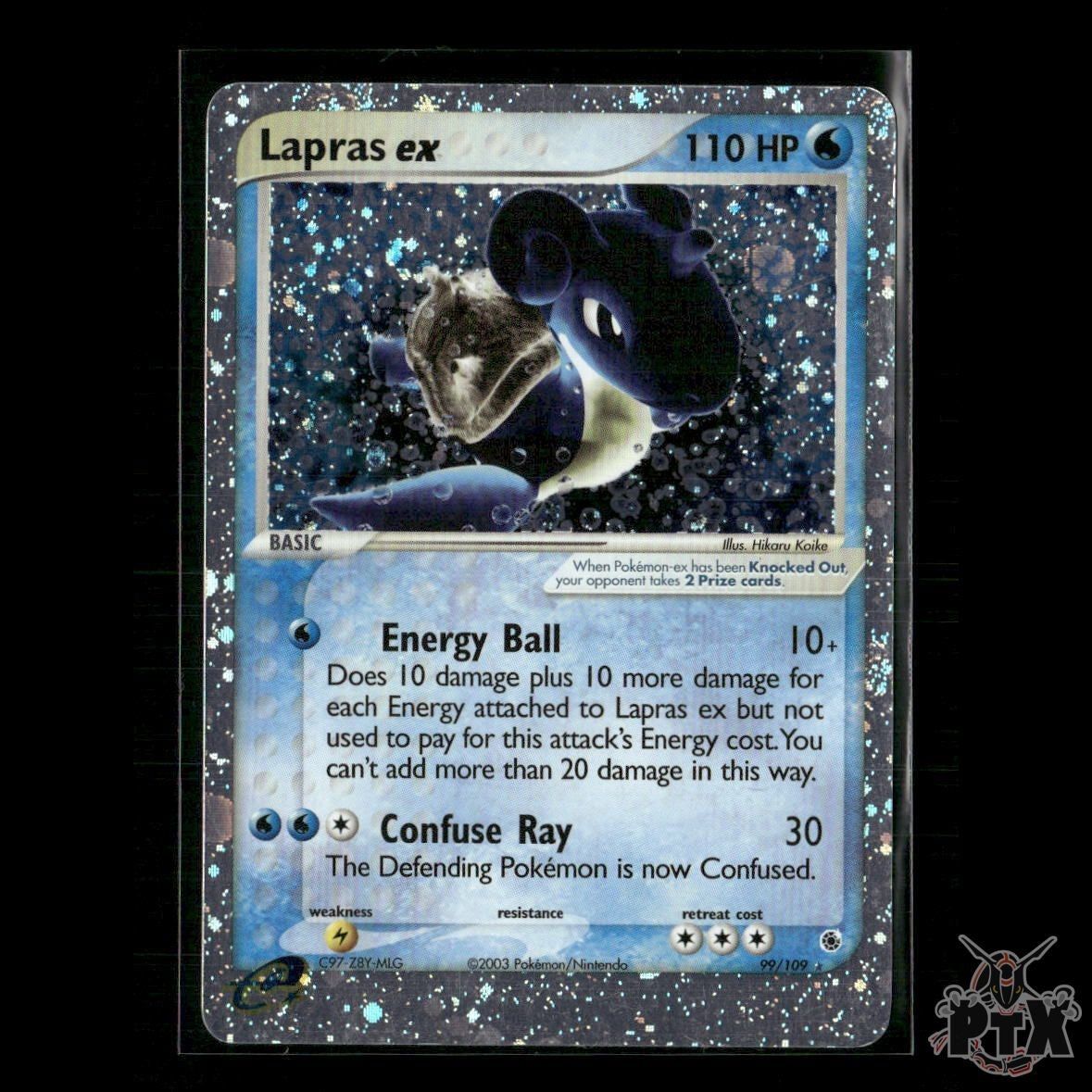 Lapras ex 99/109 EX Ruby and Sapphire HP Pokemon