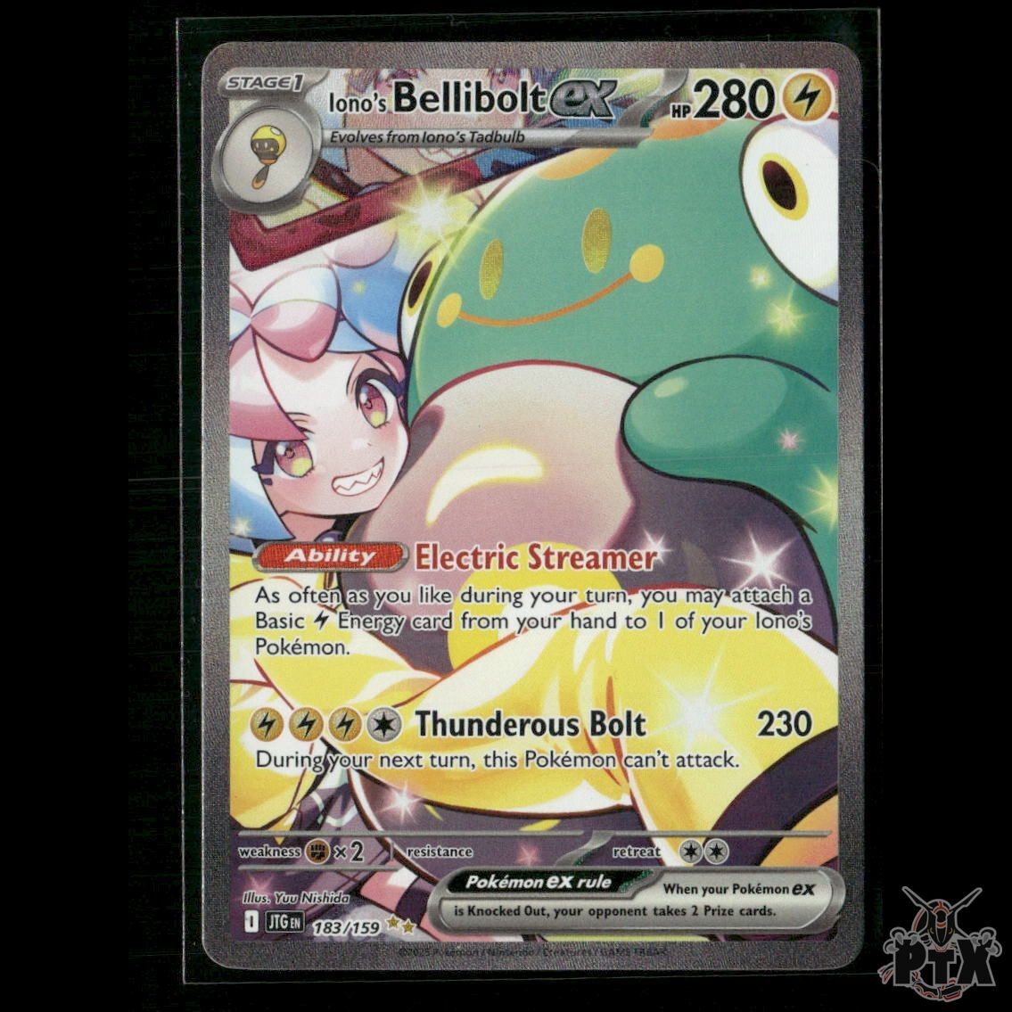 Iono's Bellibolt ex 183/159 SV09: Journey Together NM Pokemon