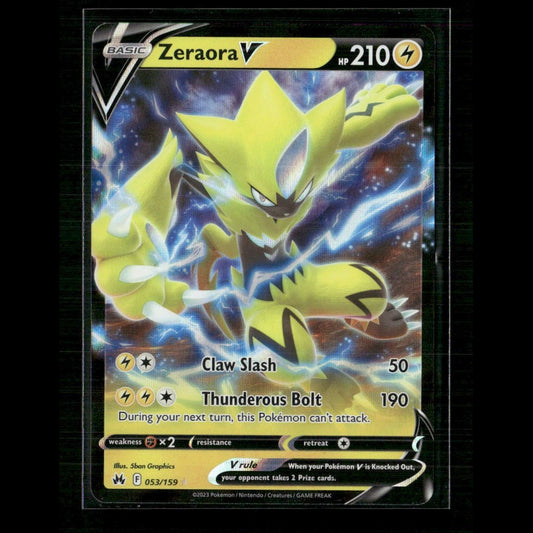 Zeraora V 053/159 SWSH: Crown Zenith NM Pokemon