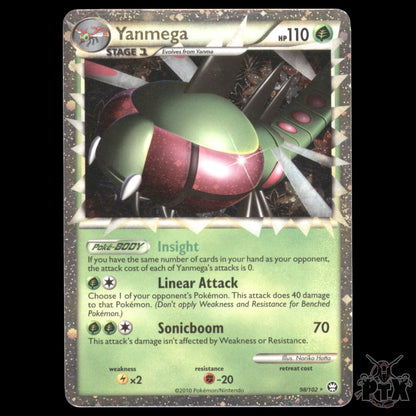 Yanmega Prime #98/102 Triumphant LP/Lightly Played Pokemon 2010