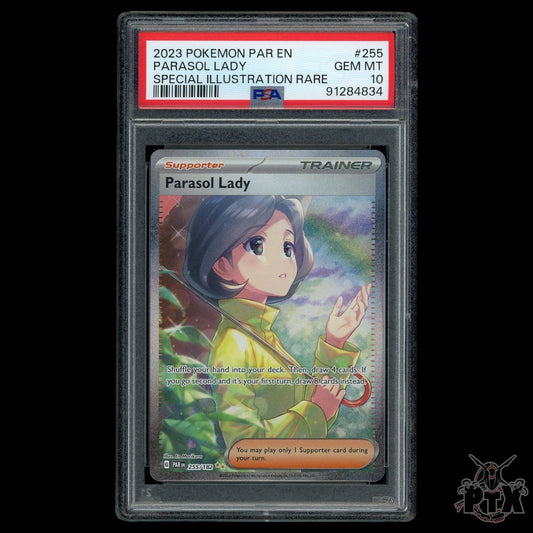 Parasol Lady #255/182 PSA 10 Paradox Rift Pokemon 2023
