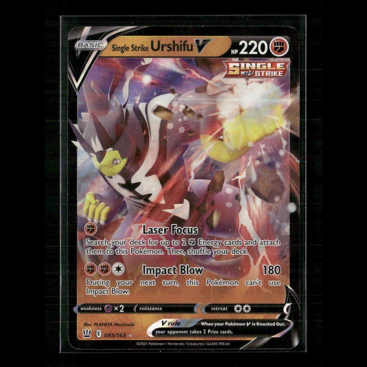 Single Strike Urshifu V 085/163 SWSH05: Battle Styles NM Pokemon