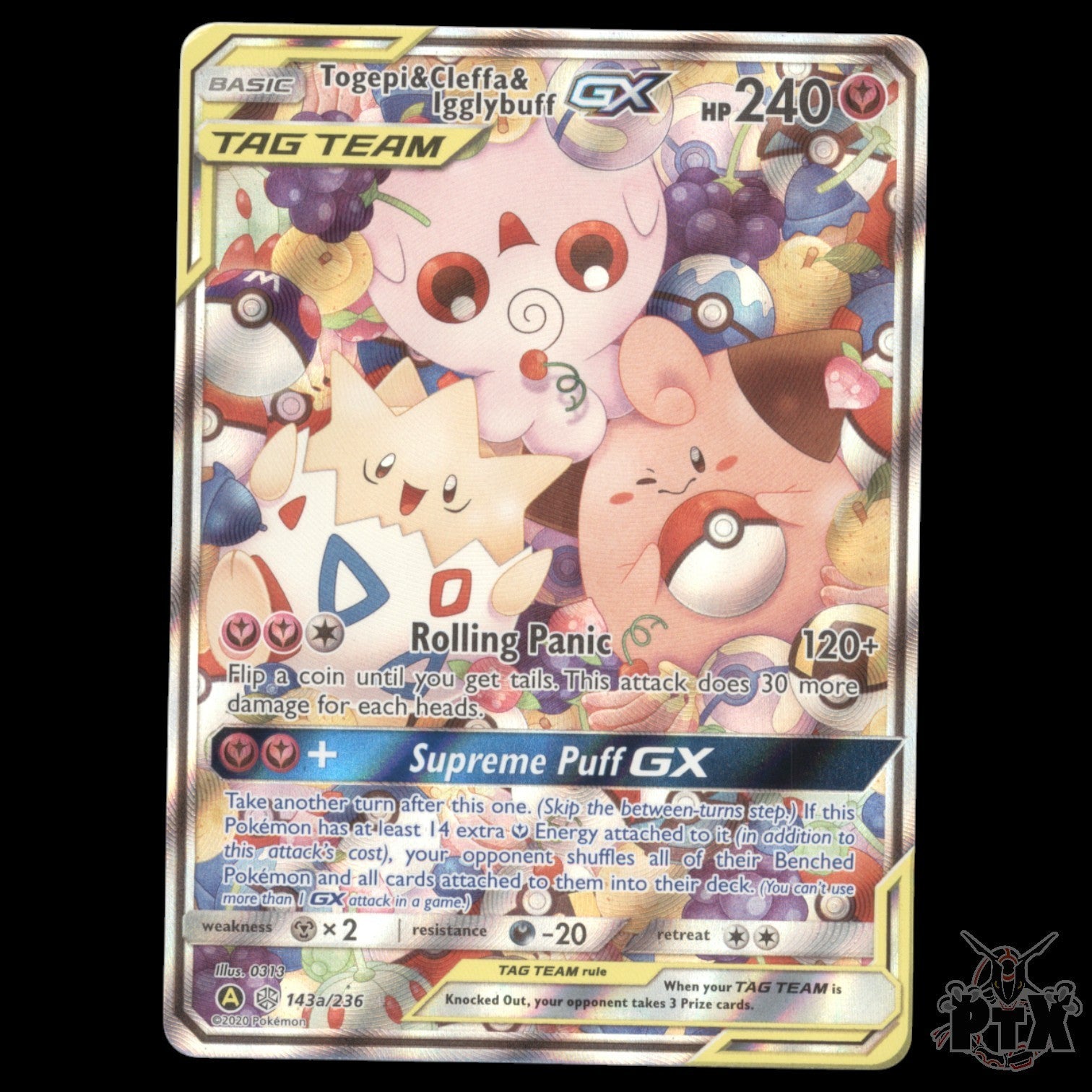 Togepi & Cleffa & Igglybuff GX #143a/236 Sun & Moon Promo NM/Near Mint 2020