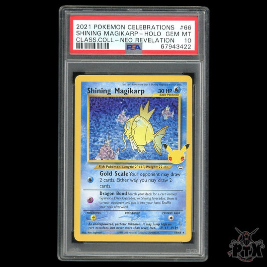 Shining Magikarp #66/64 PSA 10 Celebrations Pokemon 2021