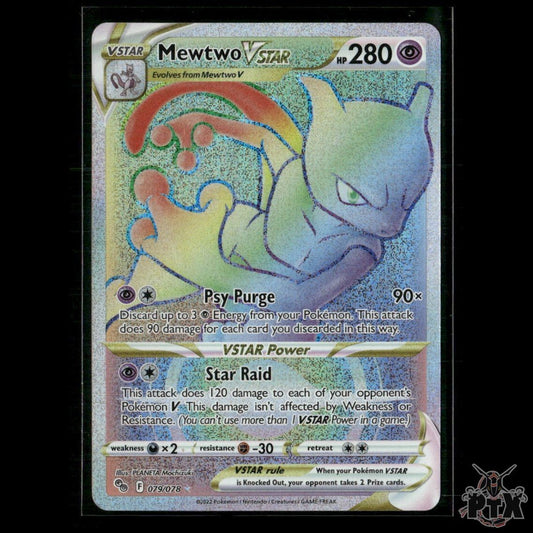 Mewtwo VSTAR (Secret) 079/078 Pokemon GO NM Pokemon