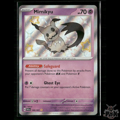 Mimikyu 160/091 SV: Paldean Fates NM Pokemon