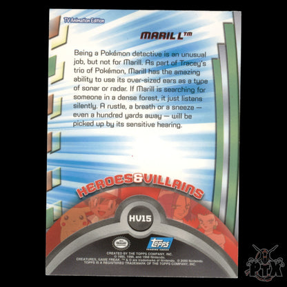 Topps Marill HV15 Foil Series 1 Pokemon 2000