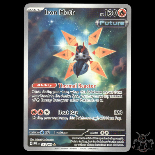 Iron Moth #187/182 Paradox Rift NM/Near Mint Pokemon 2023