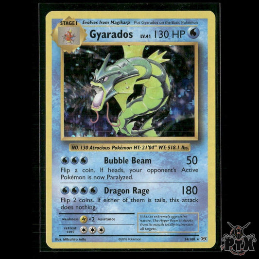 Gyarados Holo 34/108 XY - Evolutions NM Pokemon