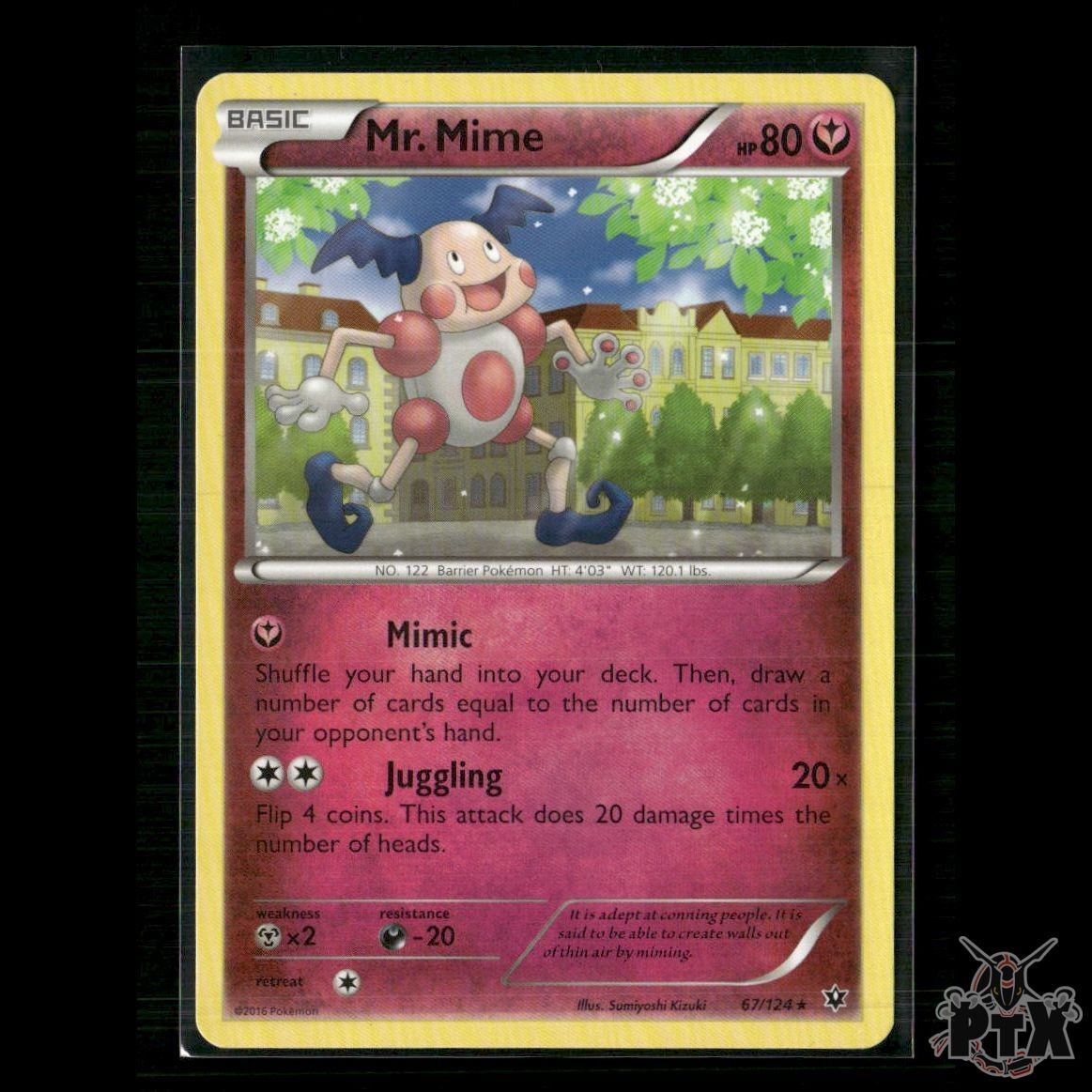 Mr. Mime 67/124 XY - Fates Collide NM Pokemon