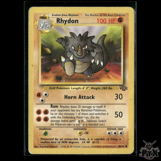 Rhydon 45/64 Jungle HP Pokemon