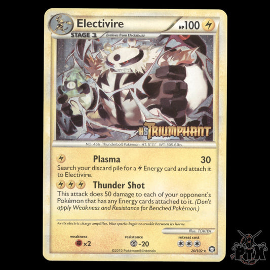 Electivire Holo #20/102 HGSS Prerelease Promo NM/Near Mint Pokemon 2010