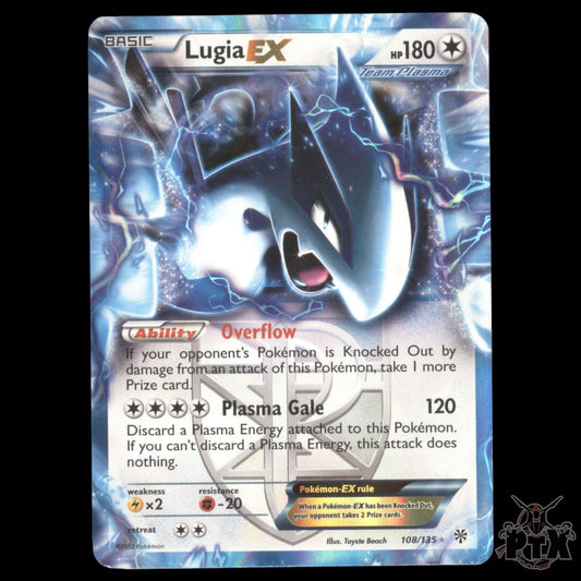 Lugia EX #108/135 Plasma Storm LP/Lightly Played Pokemon 2012