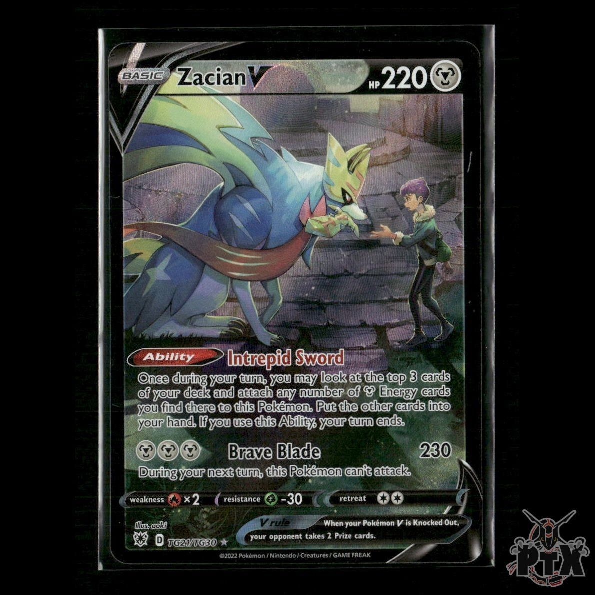 Zacian V TG21/TG30 SWSH10: Astral Radiance Trainer Gallery NM Pokemon