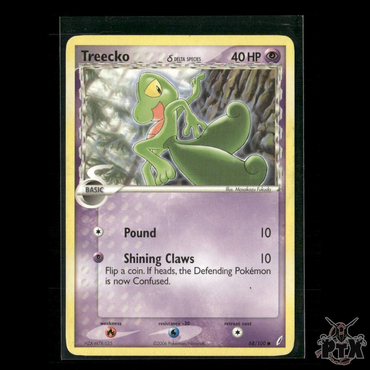 Treecko (Delta Species) 68/100 EX Crystal Guardians MP Pokemon